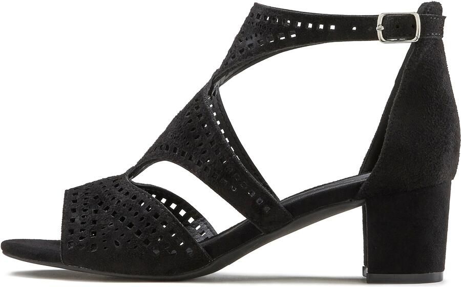 Lascana Sandalen Zomerschoen Sandalette zomerschoen met cut-outs en comfortabele blokhak VEGAN - Foto 4
