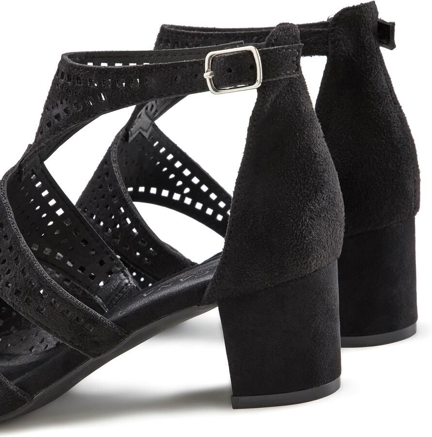 Lascana Sandalen Zomerschoen Sandalette zomerschoen met cut-outs en comfortabele blokhak VEGAN - Foto 2