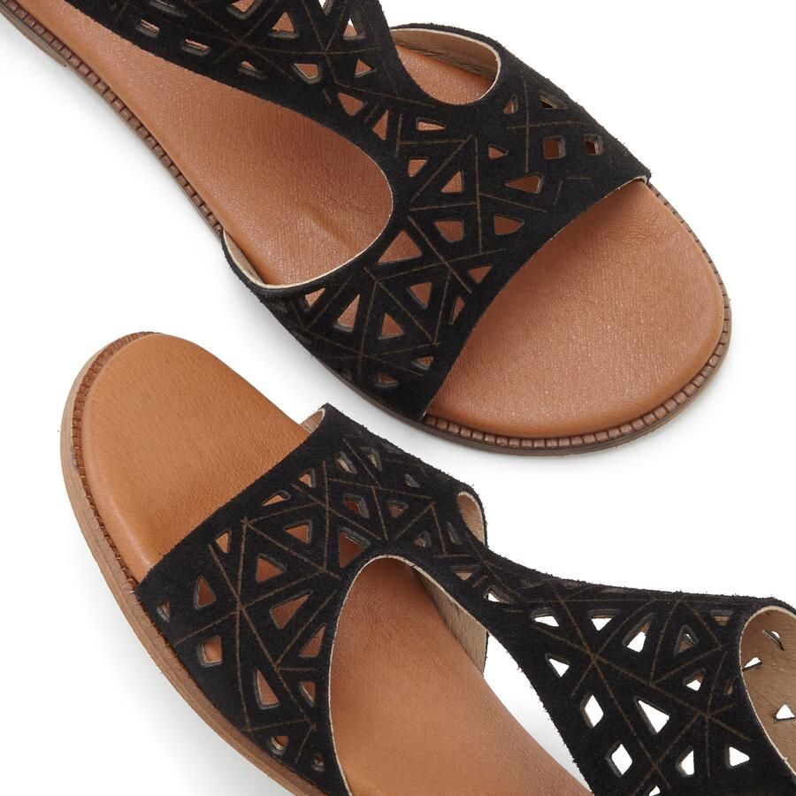 Lascana Sandalen Zomerschoen Sandalette zomerschoen van hoogwaardig leer met uitsparingen - Foto 2