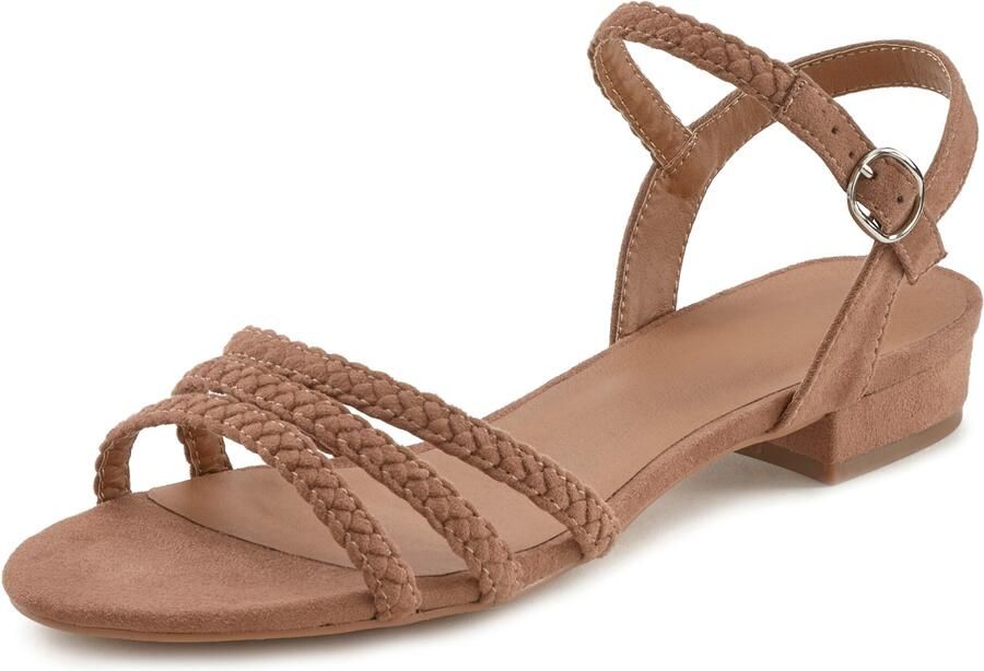 Lascana Sandalen Zomerschoen Sandalette zomerschoen met gevlochten bandjes VEGAN