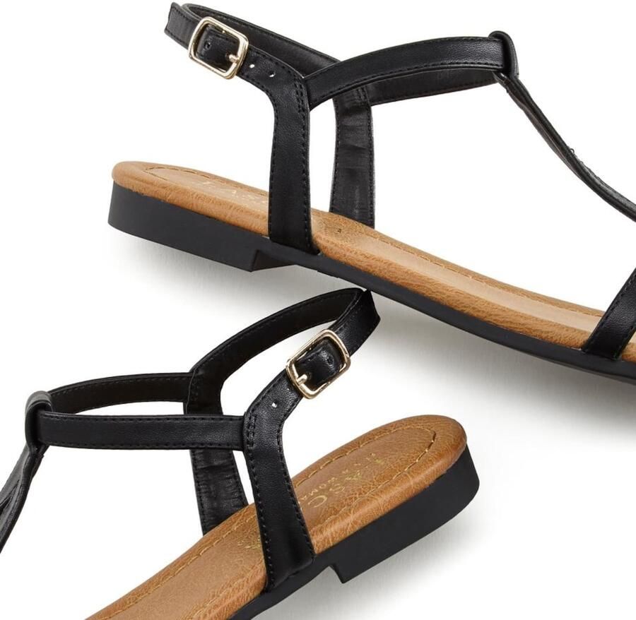 LASCANA Sandalen met riem bruin zwart - Foto 3