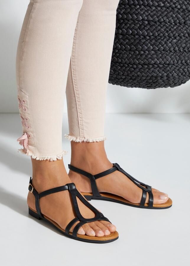 LASCANA Sandalen met riem bruin zwart - Foto 5
