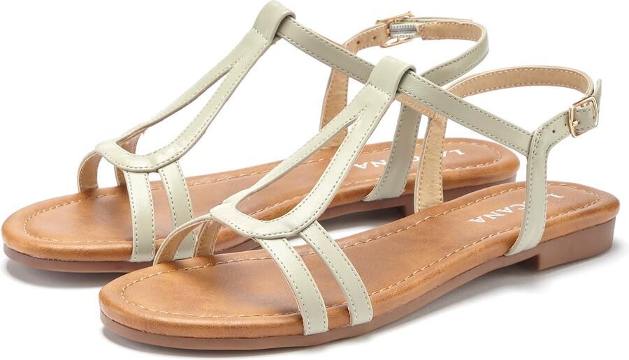 LASCANA Sandalen met riem taupe - Foto 4