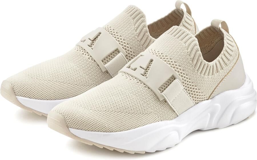 Active by Lascana Sneakers Lage schoen vrijetijdsschoen slipper chunky zool VEGAN - Foto 4