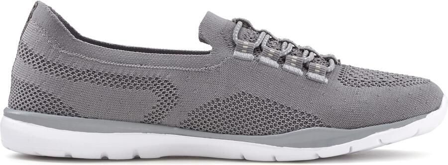 Lascana Sneakers Slipper halfschoen licht mesh materiaal om in te stappen met elastische veters vegan - Foto 6