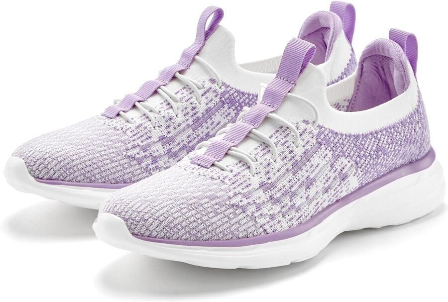 LASCANA Slip-on lila wit - Foto 4