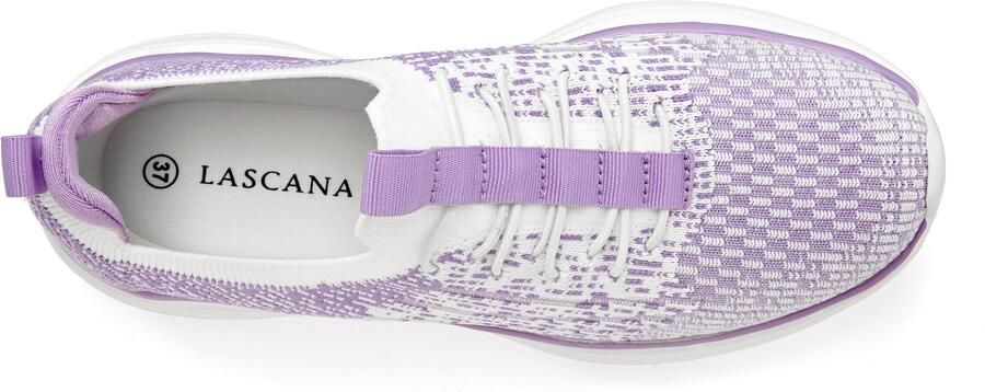 LASCANA Slip-on lila wit - Foto 6