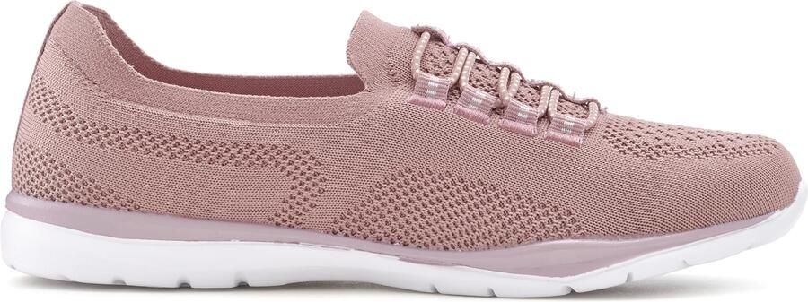 Lascana Sneakers Slipper halfschoen licht mesh materiaal om in te stappen met elastische veters vegan - Foto 5