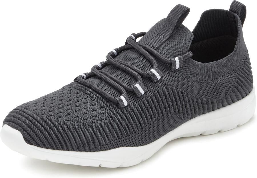 LASCANA Sneakers laag antraciet