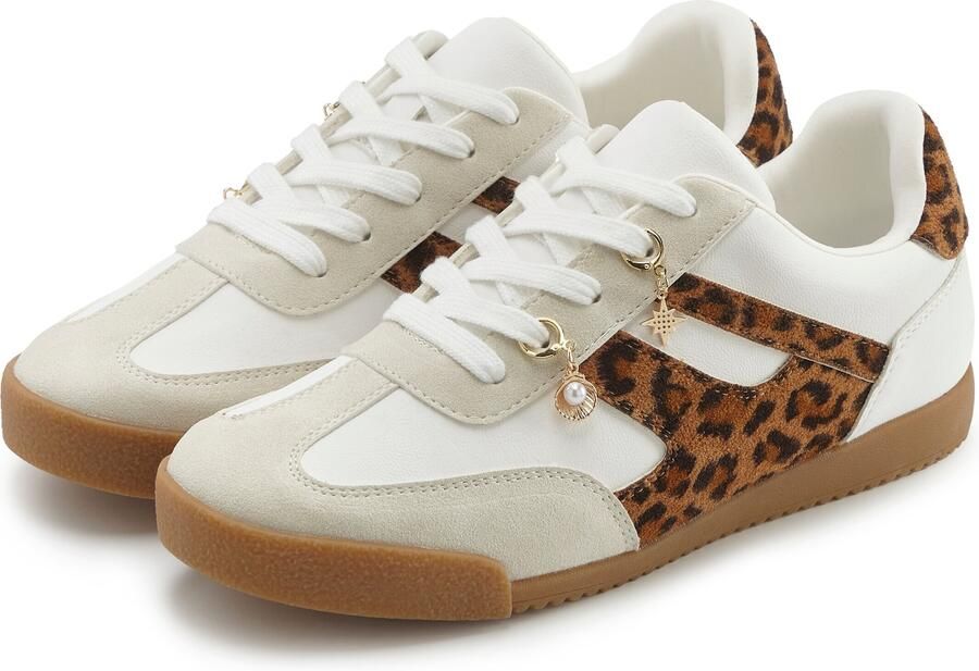 LASCANA Sneakers laag beige bruin zwart wit - Foto 3
