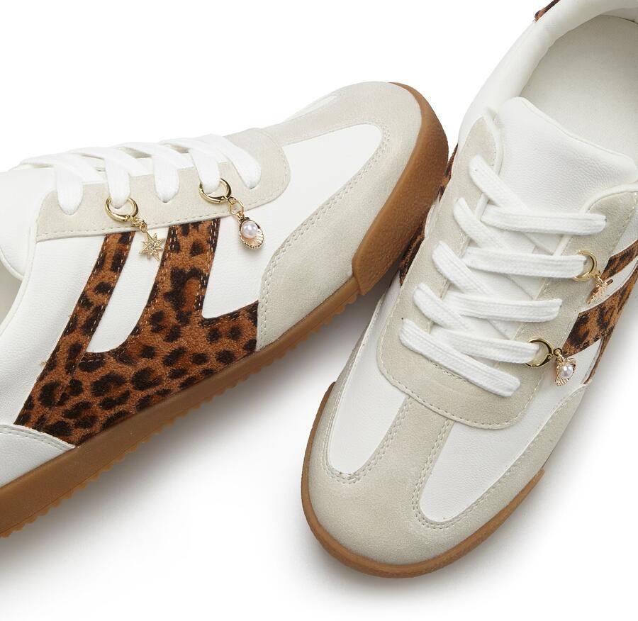 LASCANA Sneakers laag beige bruin zwart wit - Foto 2