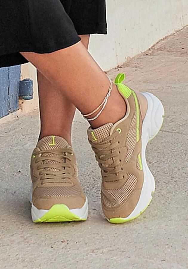 Lascana Sneakers Veterschoen lichte chunky zool verwijderbare binnenzool - Foto 3