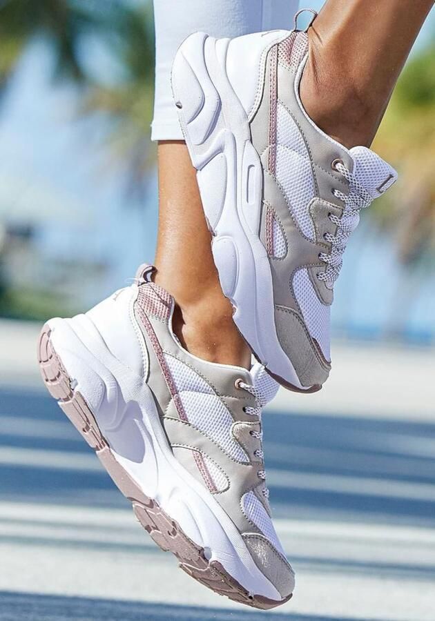 Lascana Sneakers met ultralichte chunky-zool veterschoen vrijetijdsschoen - Foto 3