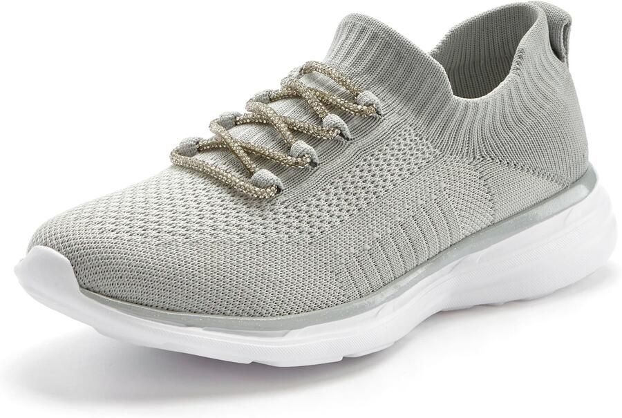 Lascana Sneakers met modieuze glinsterende veters vegan