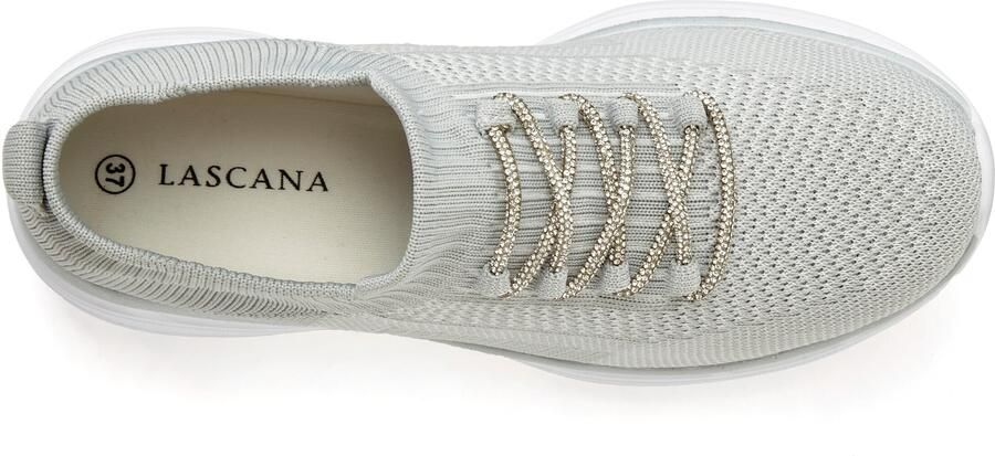 Lascana Sneakers met modieuze glinsterende veters vegan - Foto 3