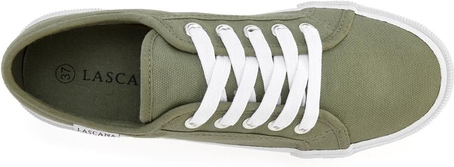 Lascana Sneakers van textiel veterschoen vrijetijdsschoen - Foto 5