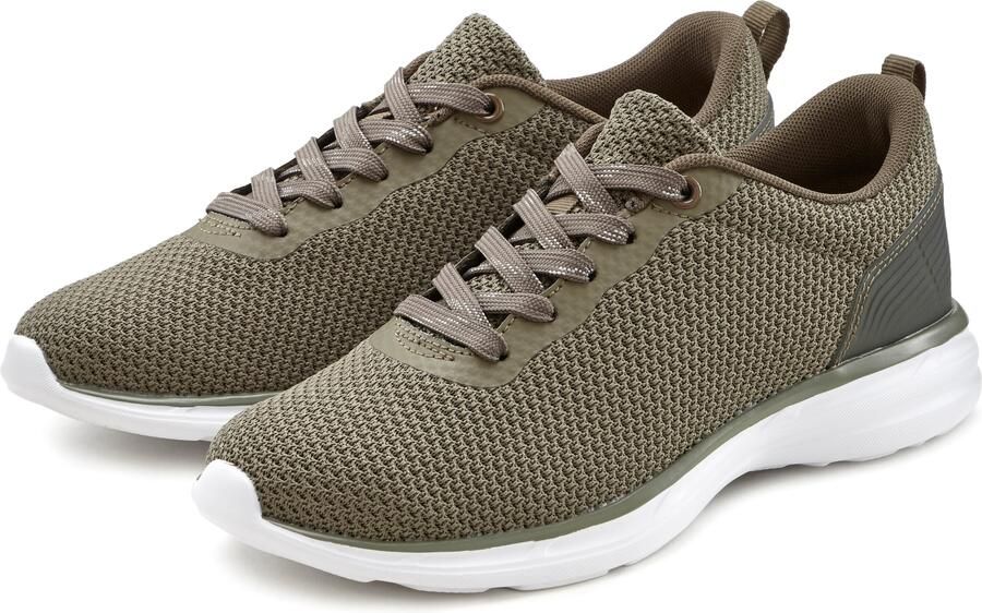 Lascana Sneakers Veterschoen lage schoen vrijetijdsschoen ultralicht VEGAN - Foto 4