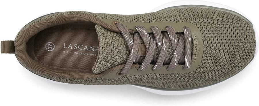 Lascana Sneakers Veterschoen lage schoen vrijetijdsschoen ultralicht VEGAN - Foto 5