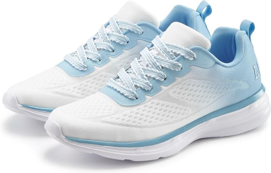 LASCANA Sneakers laag pastelblauw lichtblauw wit - Foto 4