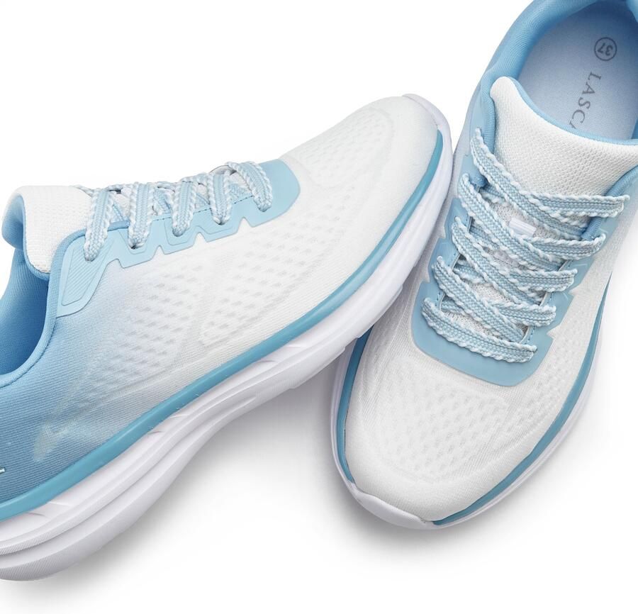 LASCANA Sneakers laag pastelblauw lichtblauw wit - Foto 2