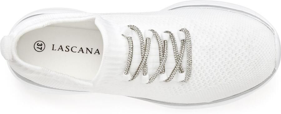 Lascana Sneakers met modieuze glinsterende veters vegan - Foto 6