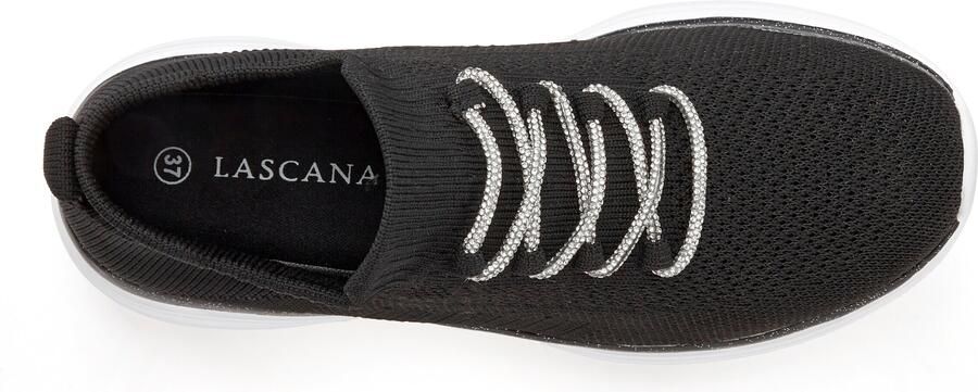 Lascana Sneakers met modieuze glinsterende veters vegan - Foto 5