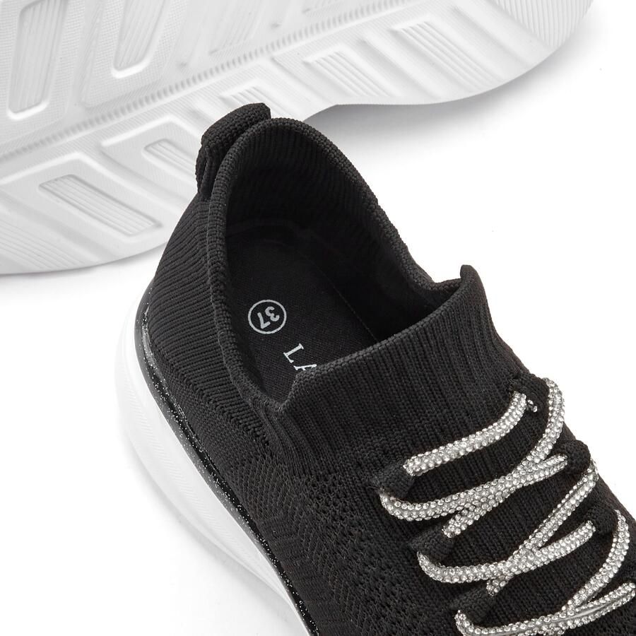 Lascana Sneakers met modieuze glinsterende veters vegan - Foto 3