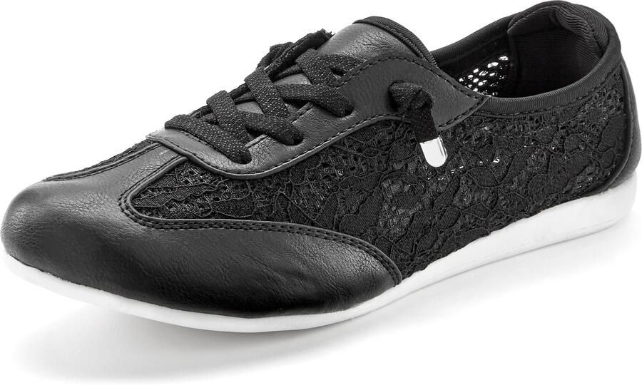 Lascana Sneakers Vrijetijdsschoen halfschoen met modieuze puntdetails