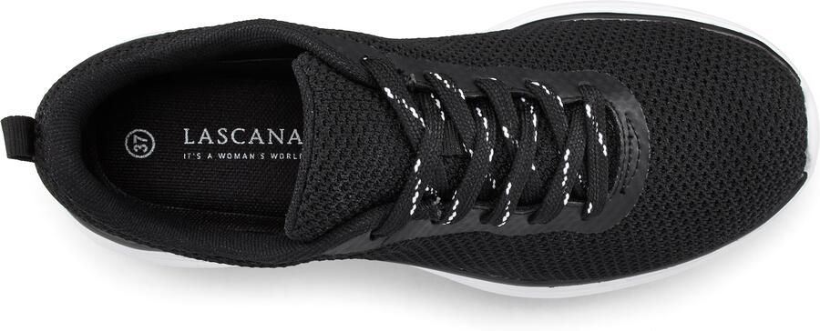 Lascana Sneakers Veterschoen lage schoen vrijetijdsschoen ultralicht VEGAN - Foto 5