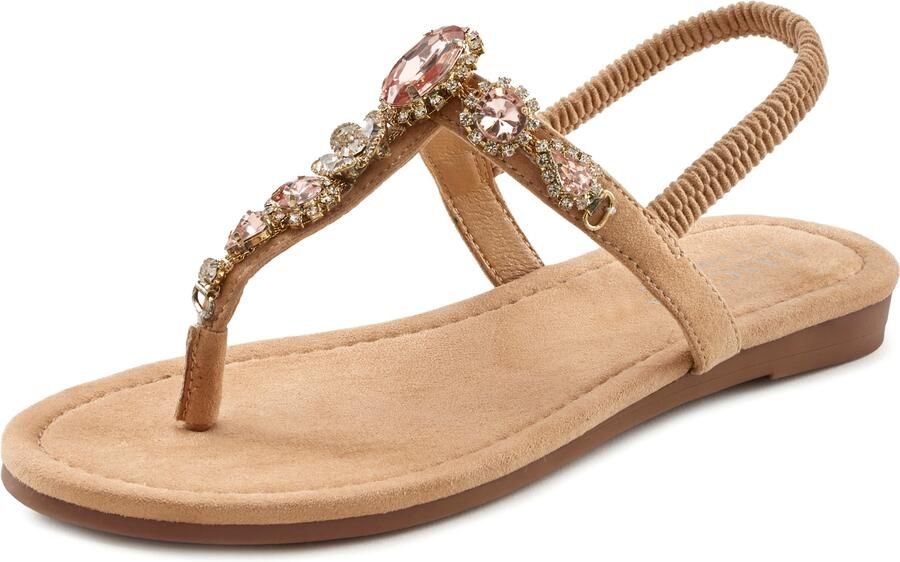 LASCANA Teenslipper beige