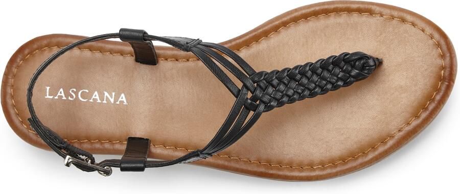 LASCANA Teenslipper beige zwart - Foto 6