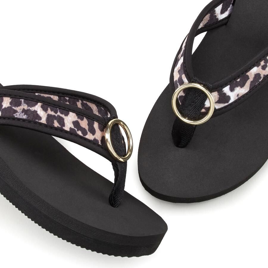 Lascana Badslippers Sandaal pantoffel Teenslipper badschoen met ringapplicatie "Italy" VEGAN - Foto 2