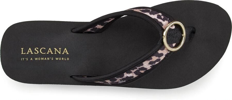 Lascana Badslippers Sandaal pantoffel Teenslipper badschoen met ringapplicatie "Italy" VEGAN - Foto 5