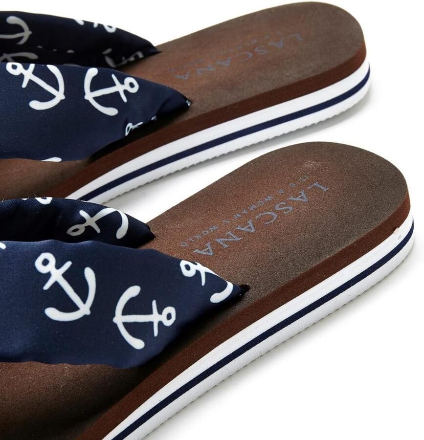 Lascana Badslippers Sandaal pantoffel Teenslipper badschoen ultralicht met zachte band VEGAN - Foto 3
