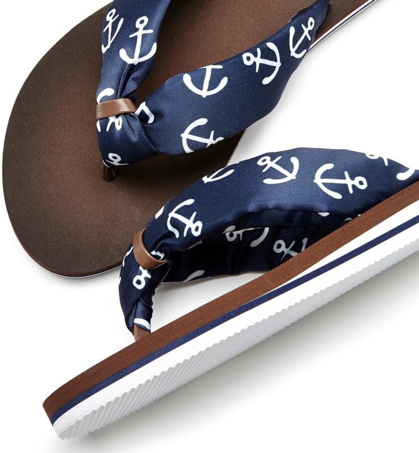 Lascana Badslippers Sandaal pantoffel Teenslipper badschoen ultralicht met zachte band VEGAN - Foto 4
