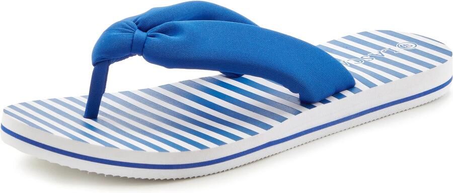 Lascana Badslippers Sandaal pantoffel Teenslipper badschoen ultralicht met zachte band VEGAN