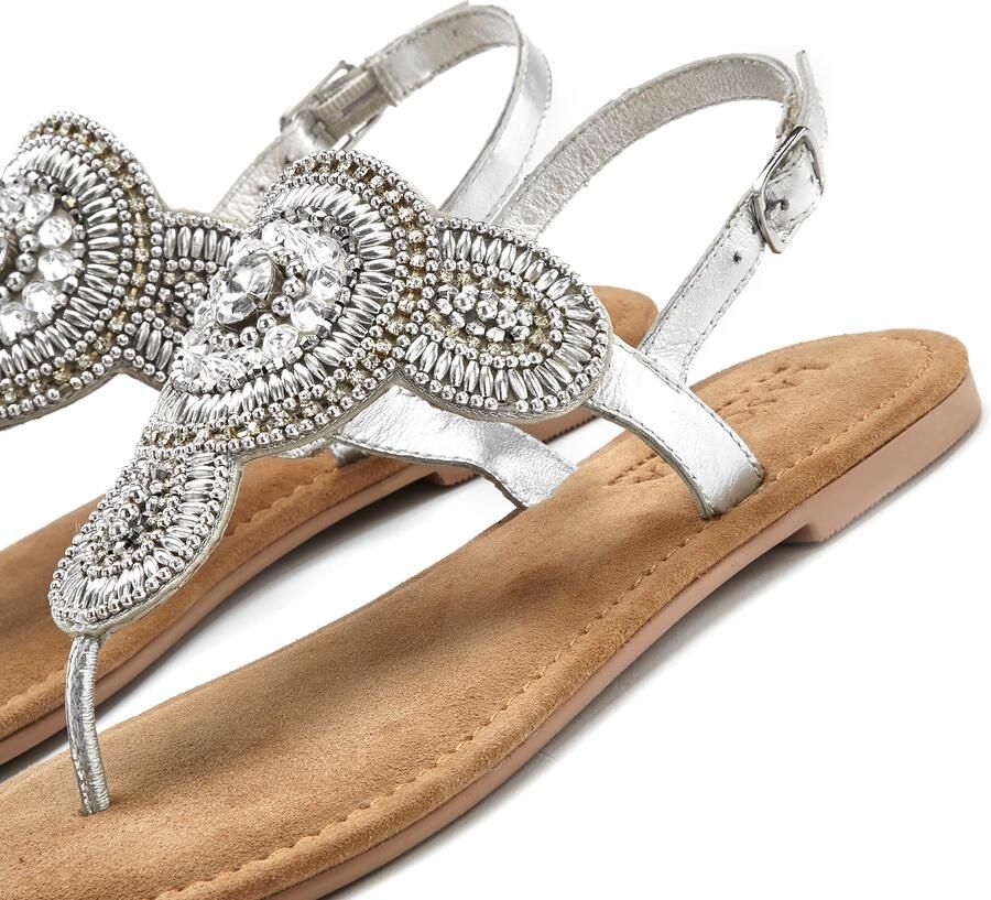LASCANA Teenslipper bruin zilver - Foto 3