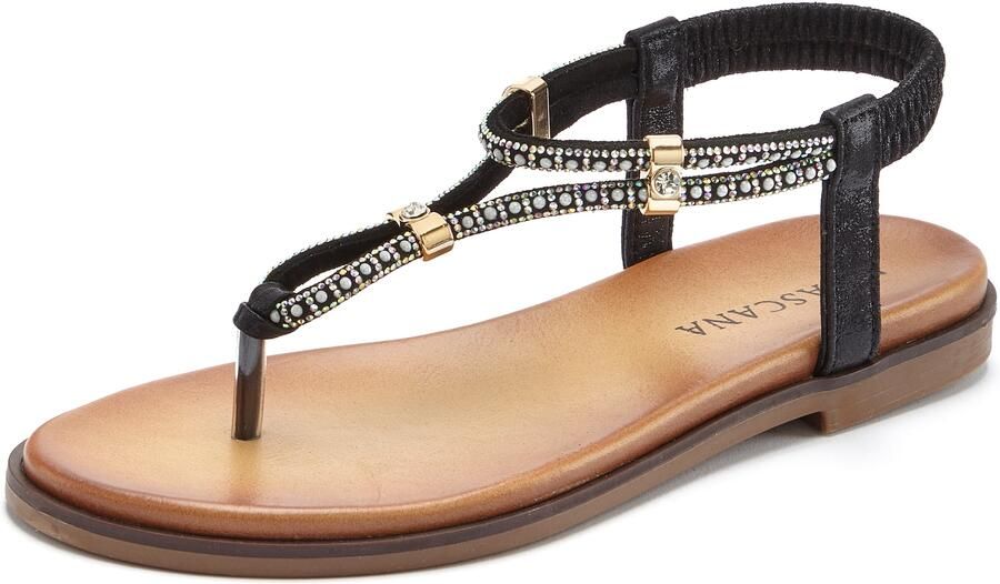 LASCANA Teenslipper gemengde kleuren zwart