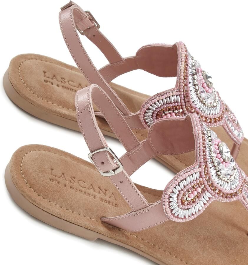 LASCANA Teenslipper rosa oudroze wit - Foto 2