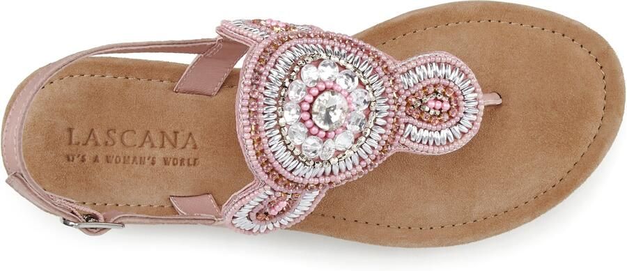 LASCANA Teenslipper rosa oudroze wit - Foto 5