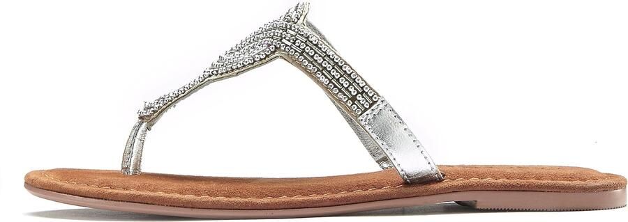LASCANA Teenslipper zilver