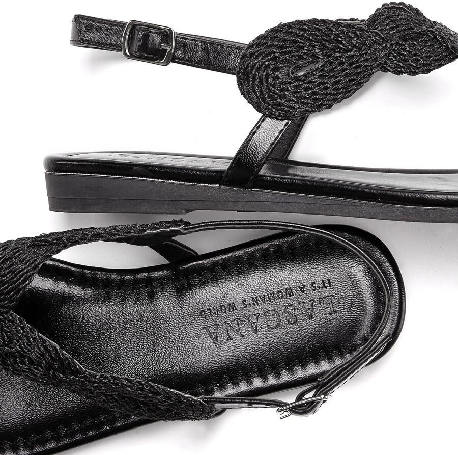 Lascana Teenslippers Sandaal pantoletten in metallic-look VEGAN - Foto 2