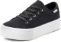 Lascana Sneakers Veterschoen vrijetijdsschoen van textiel met plateausole - Thumbnail 2