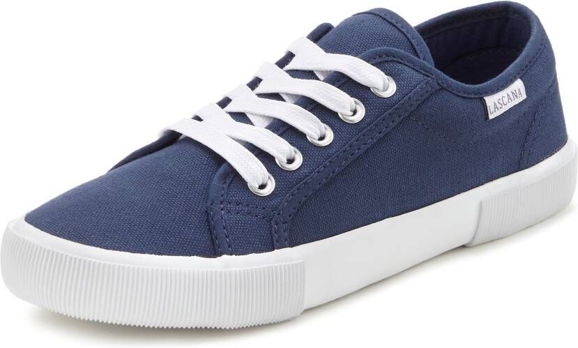Lascana Sneakers van textiel veterschoen vrijetijdsschoen - Foto 2