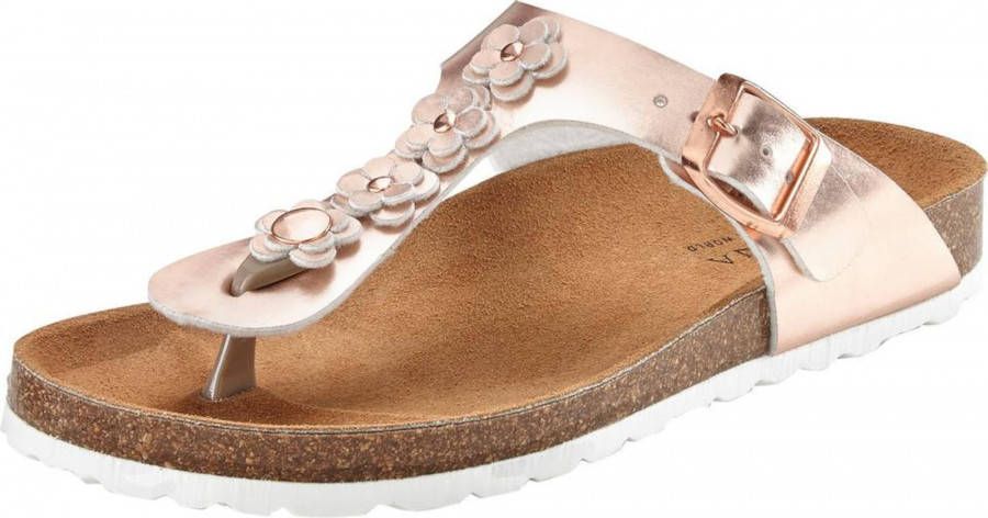 LASCANA Teenslipper rose-goud