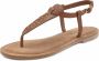 Lascana Teenslippers Sandaal pantoletten van leer met kleine nagels - Thumbnail 2