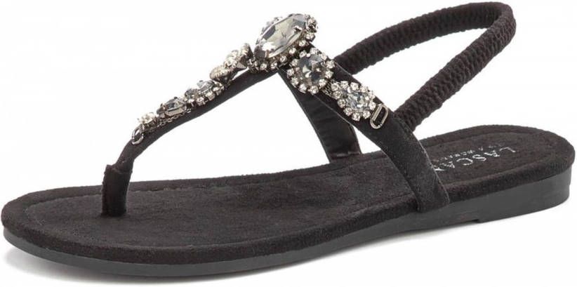 LASCANA Teenslipper zwart