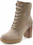 Lascana Highheel-laarsjes Hoge veterschoenen van leer blokhak plateaulaarzen veterschoenen - Thumbnail 2