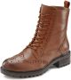 Lascana Veterschoenen Veterschoen enkellaarsjes leer veters en rits - Thumbnail 2
