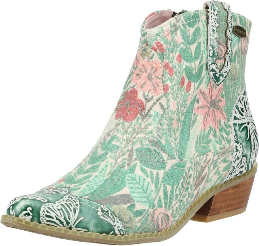 Laura Vita Enkellaarsjes beige groen rosa rood
